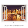 Window Frame Mural New York City - Peel and Stick 3D Wall Decal