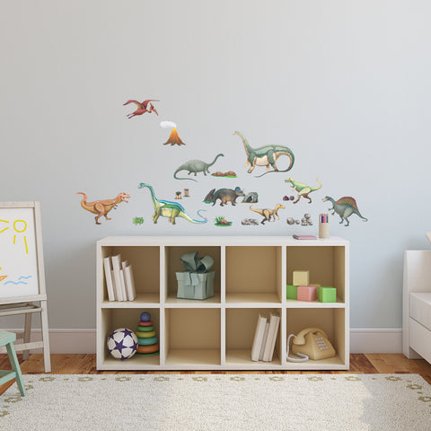 Dinosaurs Wall Sticker Fabric Wall Decal for kids playroom