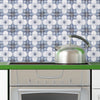 Portugal Tiles Stickers Faro - Pack of 16 tiles - for Walls Kitchen backsplash Bathroom