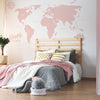 Large World Map Decal, Vinyl Wall Stickers