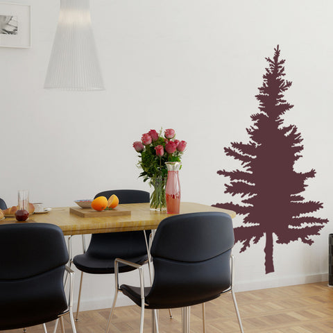 Pine Tree Wall Decal, Vinyl Wall Stickers Art