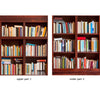 Door Wall Sticker Bookshelf - Self Adhesive Fabric Door Wrap Wall Sticker