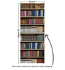 Door Mural Old vintage books on shelves - Self Adhesive Fabric Door Wrap Wall Sticker