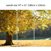 Wall Mural Autumn forest, Peel and Stick Fabric Wallpaper for Interior Home Decor