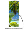 Door Mural Palm tree on Paradise - Fabric Door Wrap Wall Sticker