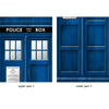 Door Wall Sticker Police Call Box - Self Adhesive Fabric Door Wrap Wall Sticker