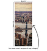 Door Mural New York City and Brooklyn Bridge - Self Adhesive Fabric Door Wrap Wall Sticker