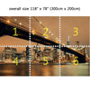 Wall Mural New York Skyline, Peel and Stick Fabric Wallpaper for Interior Home Decor