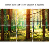 Wall Mural Pine forest, Peel and Stick Fabric Wallpaper for Interior Home Decor