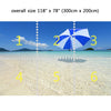 Wall Mural Umbrella on the Beach, Peel and Stick Fabric Wallpaper for Interior Home Decor