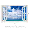 Window Frame Mural Beautiful Sea - Peel and Stick 3D Wall Decal