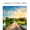 Wall Mural Old bridge over the River, Peel and Stick Fabric Wallpaper