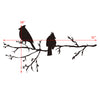 Winter Birds on Branch, Vinyl Wall Stickers Art