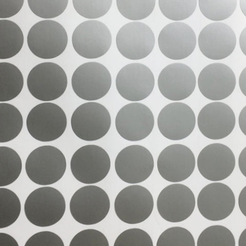 Silver Wall Vinyl Decal Dots (210 Decals) Vinyl Polka Dot Round Sticker