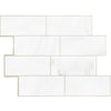 Subway Tiles Pack of 5 Peel and Stick Casarano