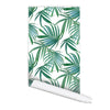 Tropical leaves Pattern Carolina Self adhesive Peel and Stick Fabric Wallpaper