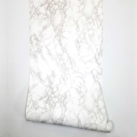 Marble Interior film Self adhesive - White Matte, 24" x 78.7"