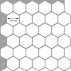 Peel and Stick Tile Stickers Pack of 5 White Hexagon Tiles ,Self Adhesive Wall Tiles