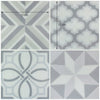 Peel and Stick Tile Stickers Pack of 5 Ranua Gray, Self Adhesive