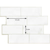 Subway Tiles Pack of 5 Peel and Stick Casarano