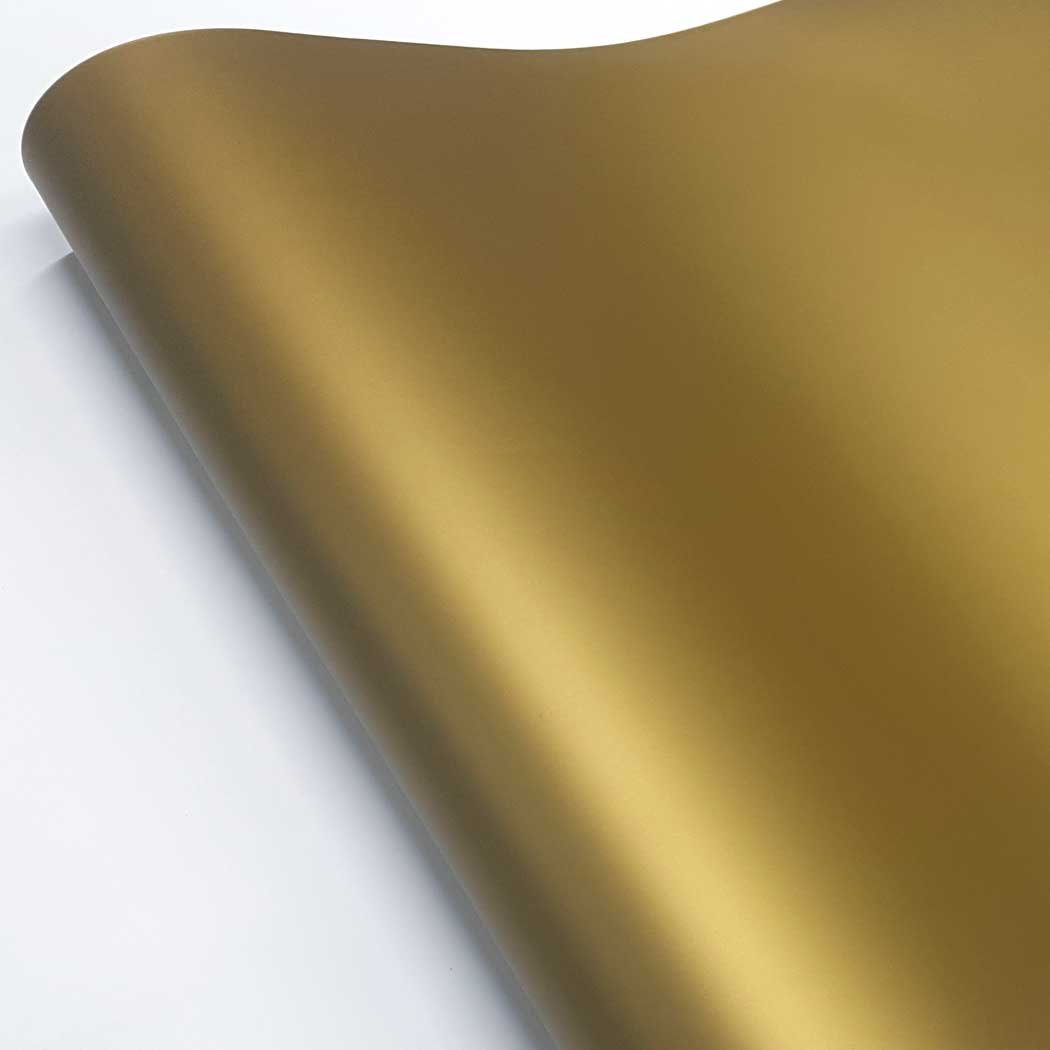 Matte Metallic Gold Adhesive Vinyl Wrap roll – RoyalWallSkins