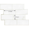 Subway Tiles Pack of 5 Peel and Stick Casarano