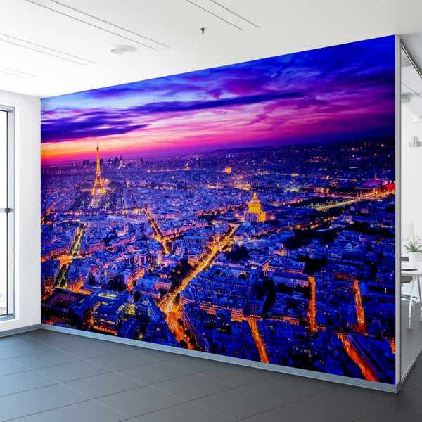 Wall Mural Paris - Peel and Stick Fabric Wallpaper for Interior Home Decor
