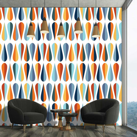 Modern Style Pattern Joye Self adhesive Peel and Stick Fabric Wallpaper Covering