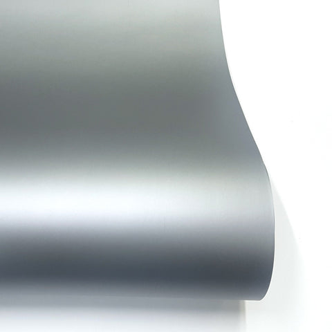 Matte Metallic Silver Adhesive Vinyl Wrap roll
