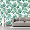 Tropical leaves Pattern Carolina Self adhesive Peel and Stick Fabric Wallpaper