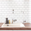 Peel and Stick Tile Stickers Pack of 5 White Subway Tiles