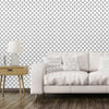 Scallop pattern Amalia Peel & Stick Removeable Fabric Wallpaper