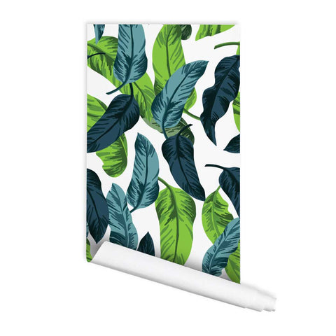 Banana Leaf Wallpaper Banana Print Wallpaper Peel & Stick Removeable Fabric Wallpaper