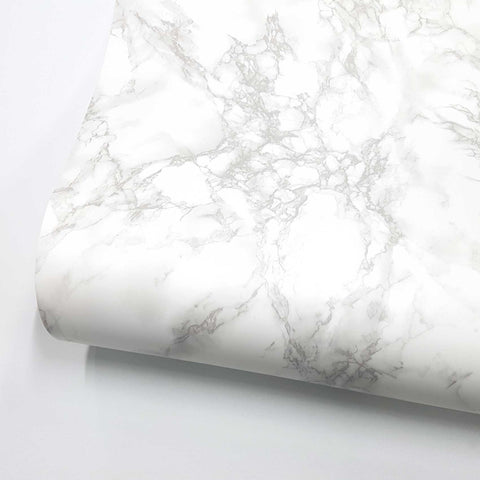 Marble Interior film Self adhesive - White Matte, 24" x 78.7"