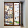 Non-Adhesive Decorative Privacy Window Film Static Cling Konya 24" x 40"