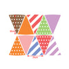 Bunting flags Fabric Wall Decal, Peel and Stick Removable Stickers