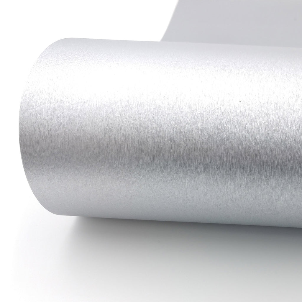 Silver Self Adhesive Contact Paper 17.7 Inch X 197 Inch Metallic