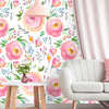 Watercolor floral pattern wallpaper peel and stick wall mural Fabric Wallpaper