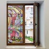 Non-Adhesive Decorative Privacy Window Film Static Cling Erda 24" x 40"