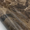 Marble Contact Paper Peel & Stick - Dark brown Glossy 24" x 78.7" Roll