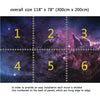 Wall Mural Purple Nebula and Cosmic Dust, Fabric Wallpaper for Home Decor