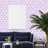 Watercolor with triangles pattern, peel and stick wall mural Fabric Wallpaper