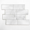 Subway Tiles Pack of 5 Peel and Stick Casarano