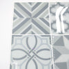 Peel and Stick Tile Stickers Pack of 5 Ranua Gray, Self Adhesive