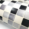 Peel and Stick Pvc Foaming Wallpaper Black mixed color Tranoroa 19.6" x 78.7"