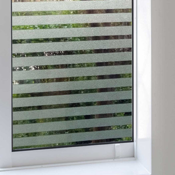 Static Cling Stripes Privacy Window Film Glass Covering Film 19.6" x 78.7"