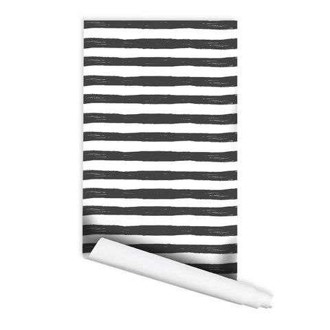 Stripes brush Peel & Stick Fabric Wallpaper Repositionable